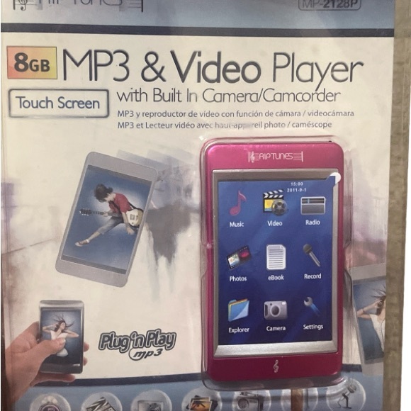 Riptunes 8GB MP3 and Video Player MP-2128 PINK Built In Camera/Camcorder - Picture 6 of 6